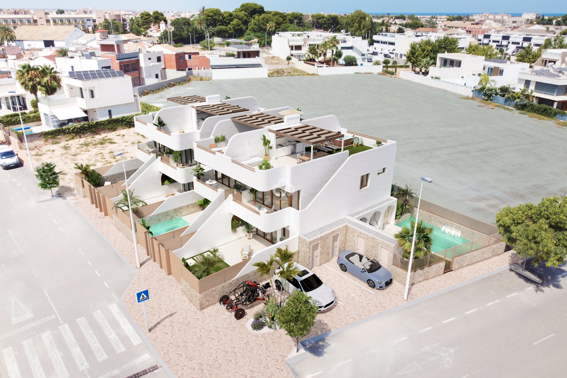 Neue Gebäude - Bungalows -
San Pedro del Pinatar