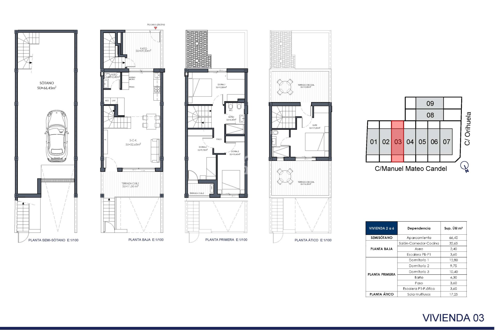 New Build - Adosados -
Rafal - Calle Manuel Mateo Candel, 242
