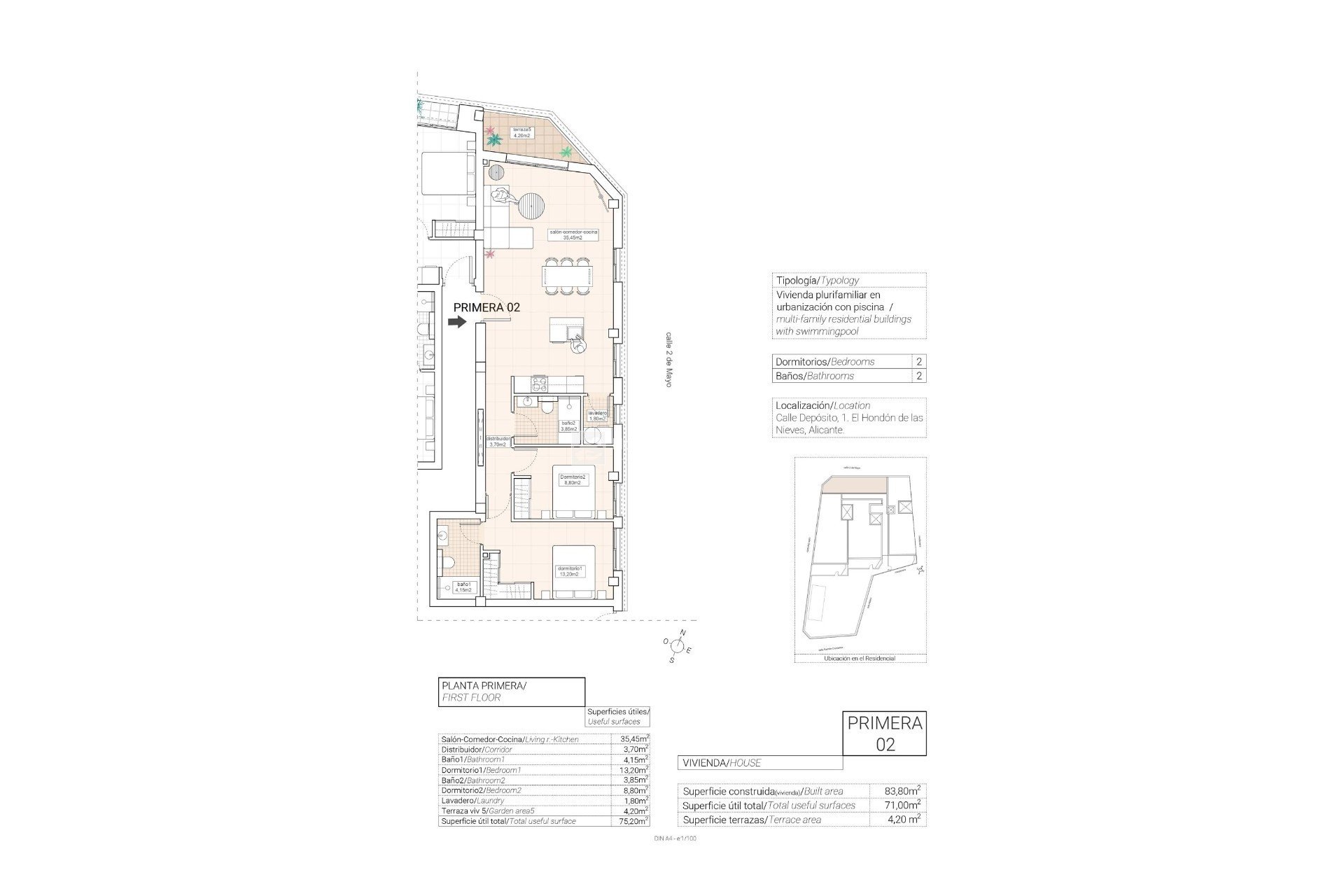 New Build - Bajos -
Hondón de las Nieves - 03688