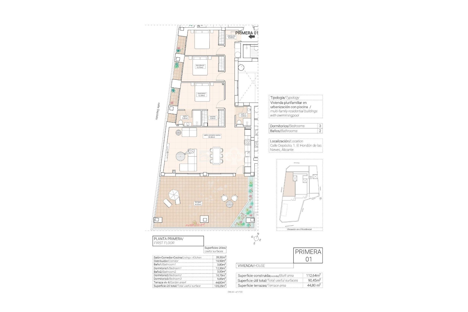 New Build - Bajos -
Hondón de las Nieves - 03688