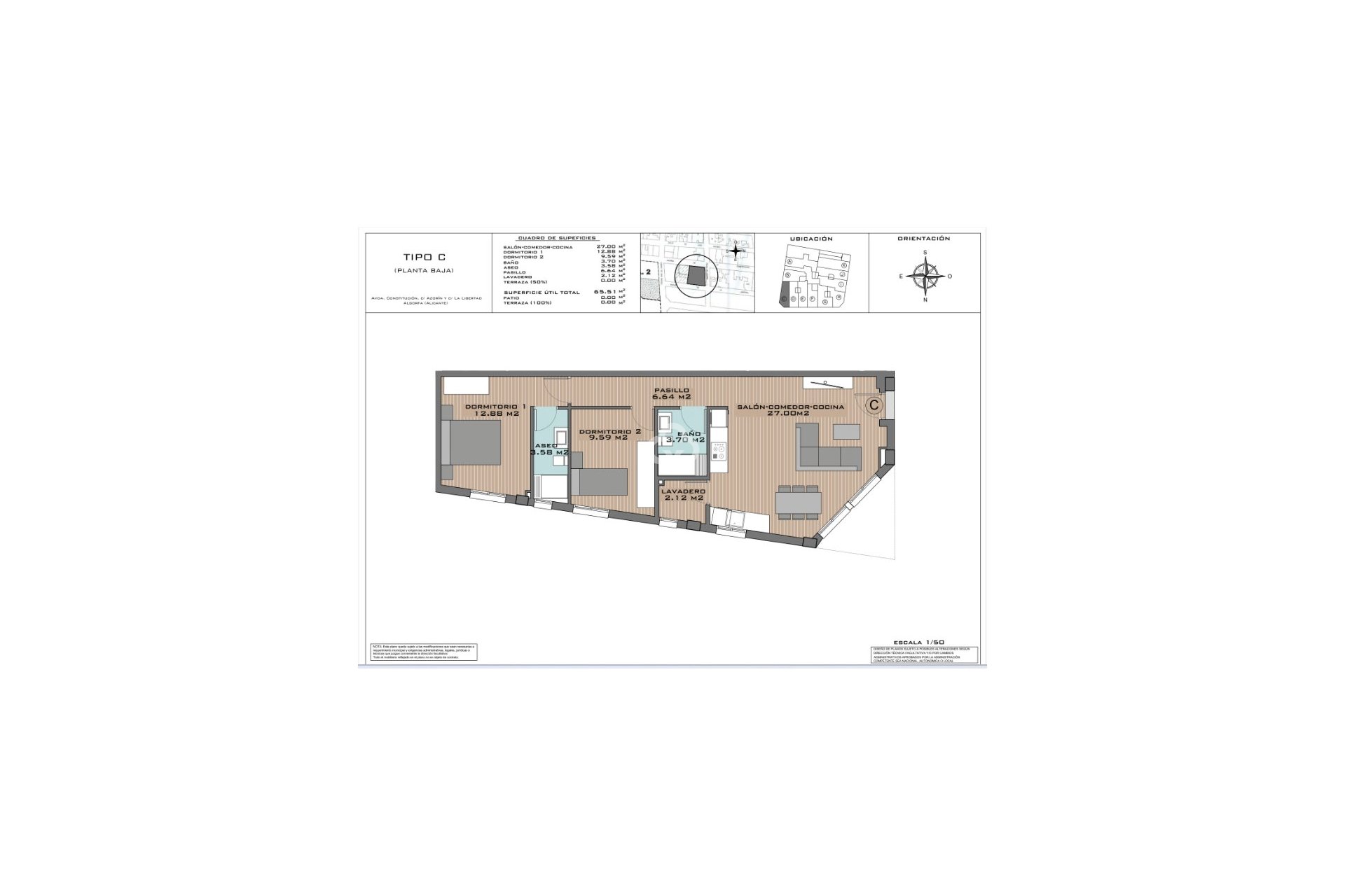 Obra nueva - Bajos -
Algorfa - 03169
