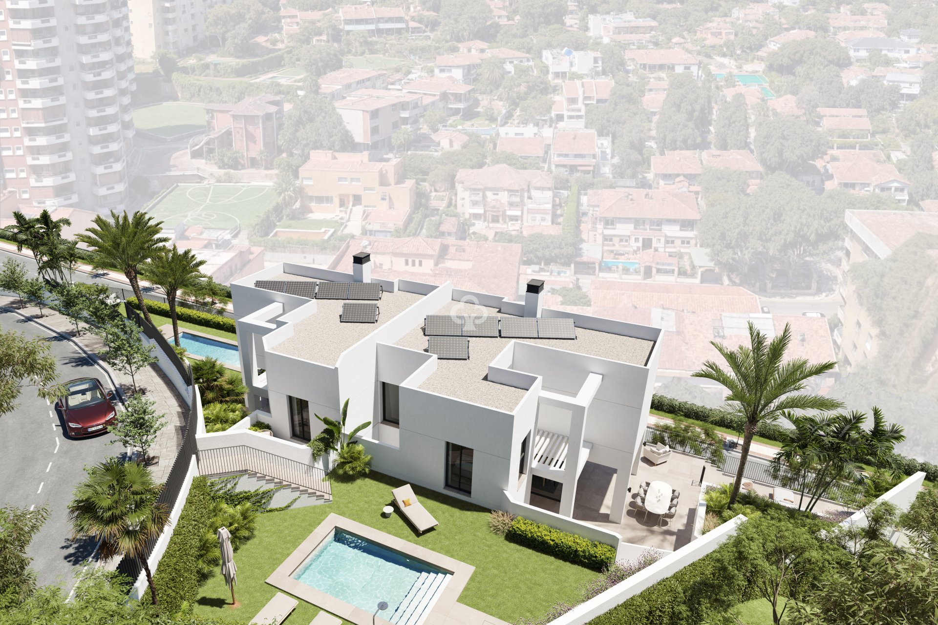 Uudiskohde - Adosados -
Málaga - 29003, Calle Apamares, 1