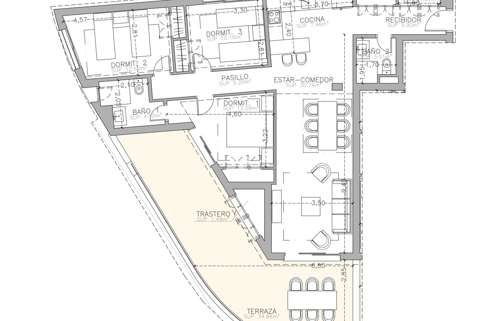 Uudiskohde - Duplexes -
Marbella - Urbanización Guadalmina Alta, 820