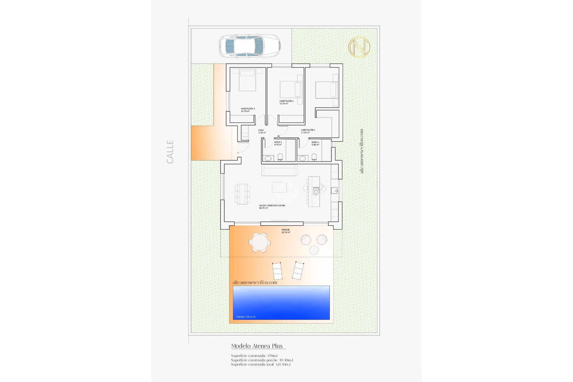 Uudiskohde - Villas -
Hondón de las Nieves - 03688