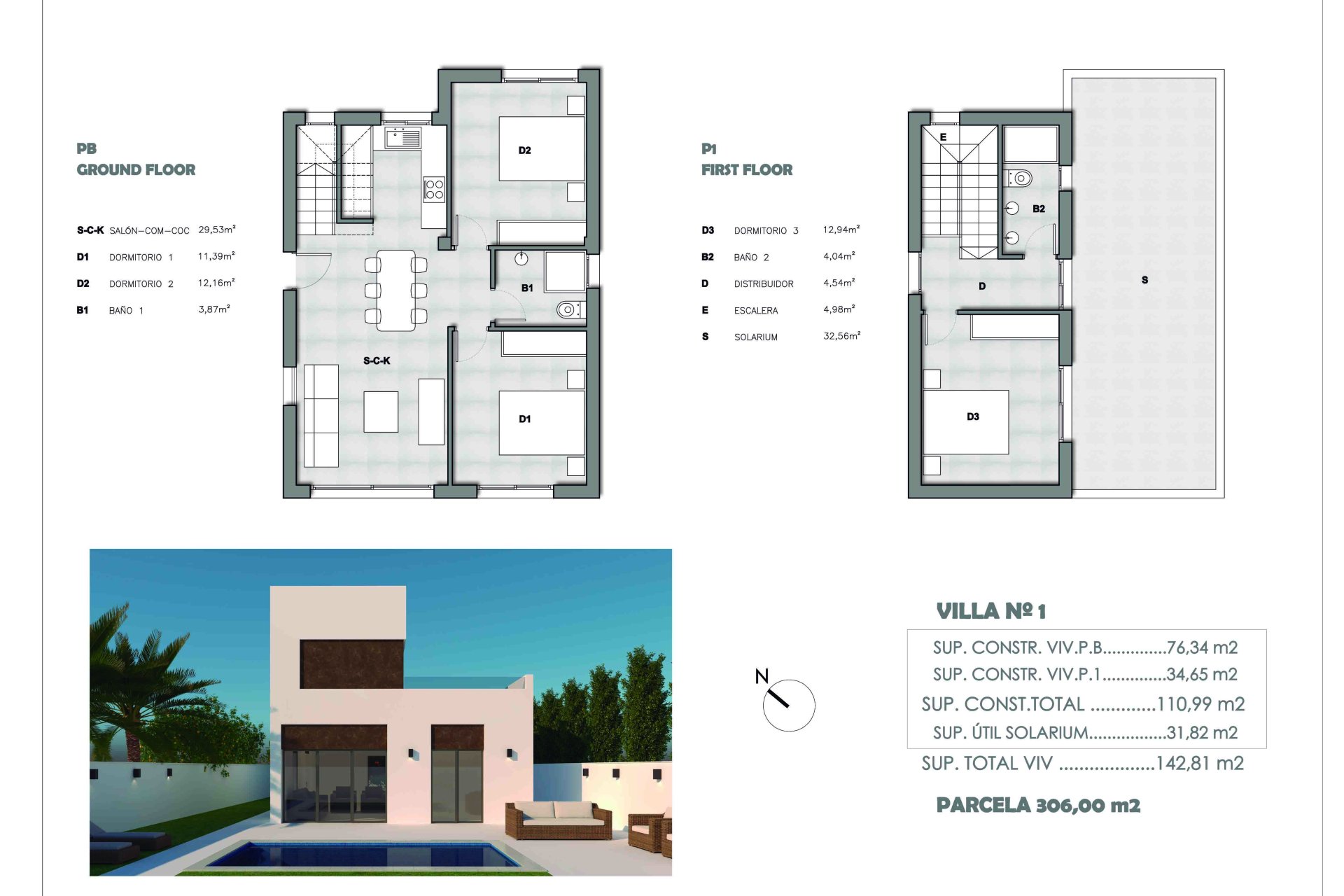 Uudiskohde - Villas -
Rojales - 03170