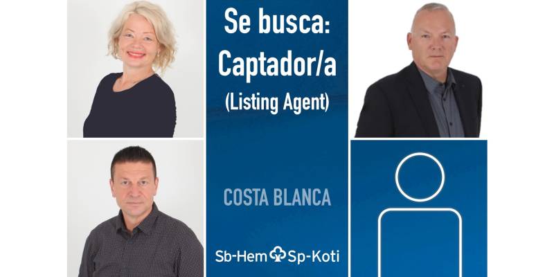 Únete a nuestro equipo como Listing Agent (captador/a) en Costa Blanca