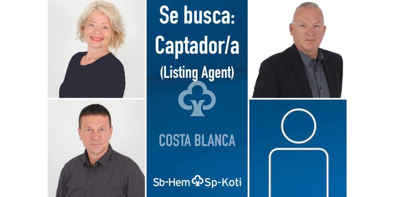 Únete a nuestro equipo como Listing Agent (captador/a) en Costa Blanca