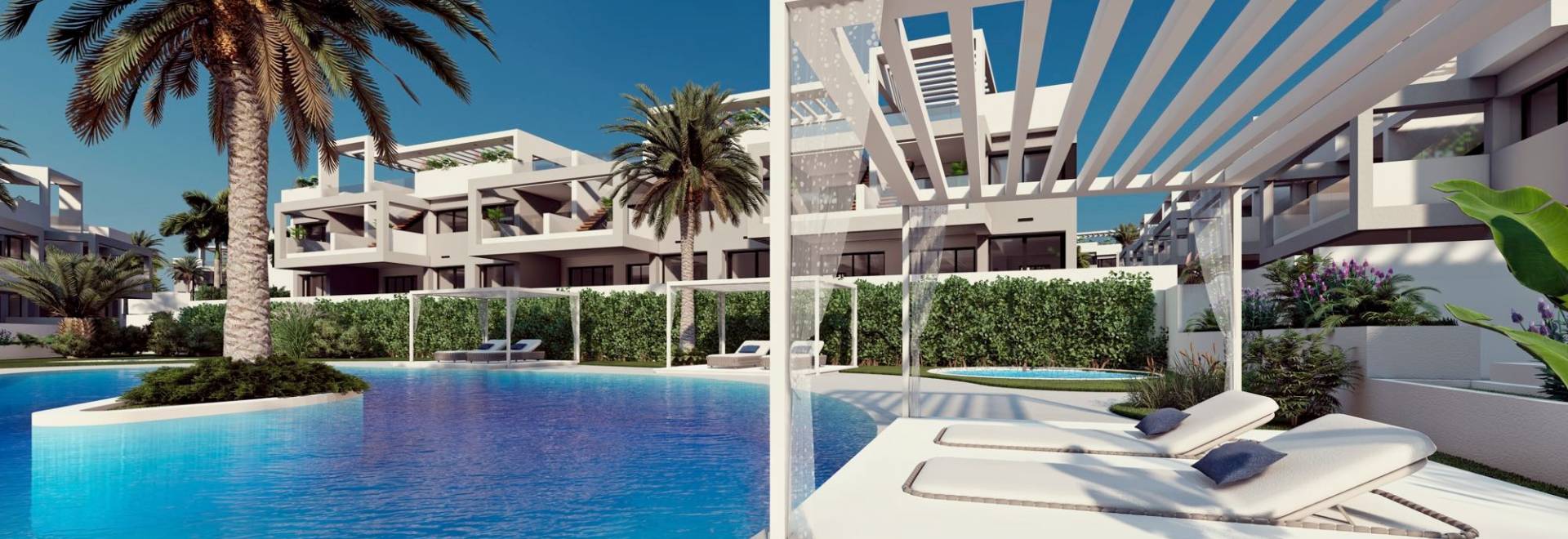 New Bungalow Apartments in the Prestigious Los Balcones Area, Torrevieja - from 299.900€