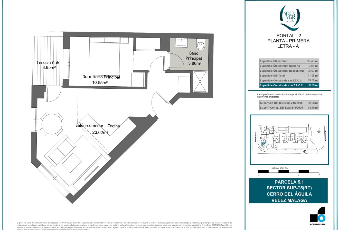 New Build - Áticos -
Torre del Mar - Calle Carrera de las Angustias s/n