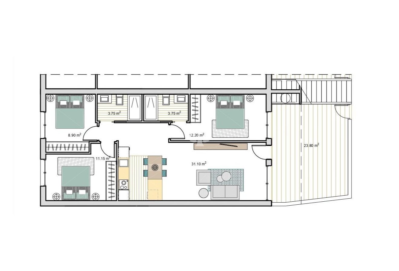 New Build - Áticos -
Torre-Pacheco - 30709