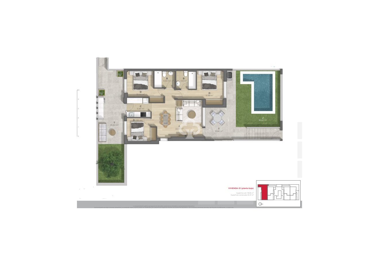 New Build - Bungalows -
Mazarrón - 30868, Calle Embarcación Pedro Acosta, 20