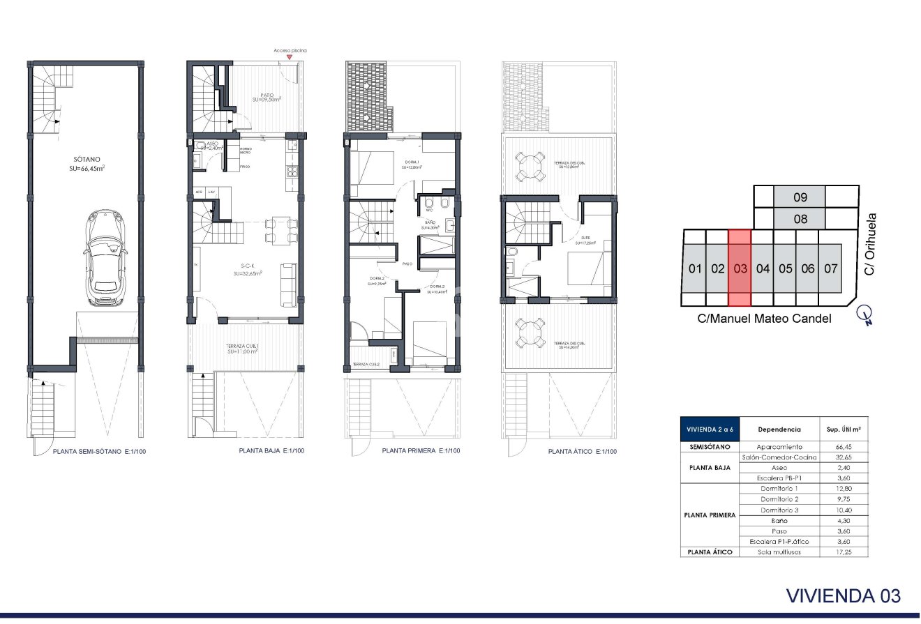 New Build - Adosados -
Rafal - Calle Manuel Mateo Candel, 242