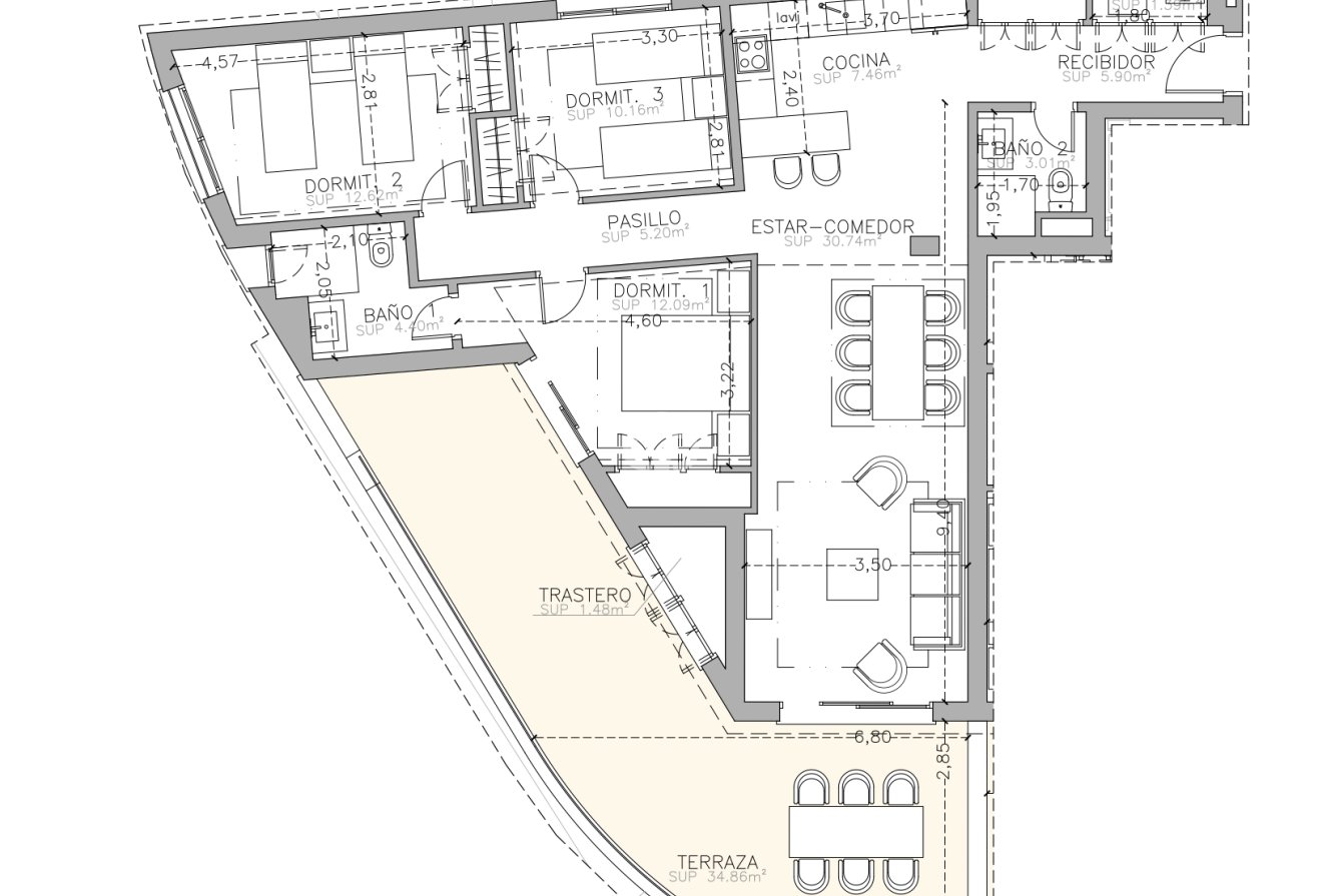 New Build - Duplexes -
Marbella - Urbanización Guadalmina Alta, 820