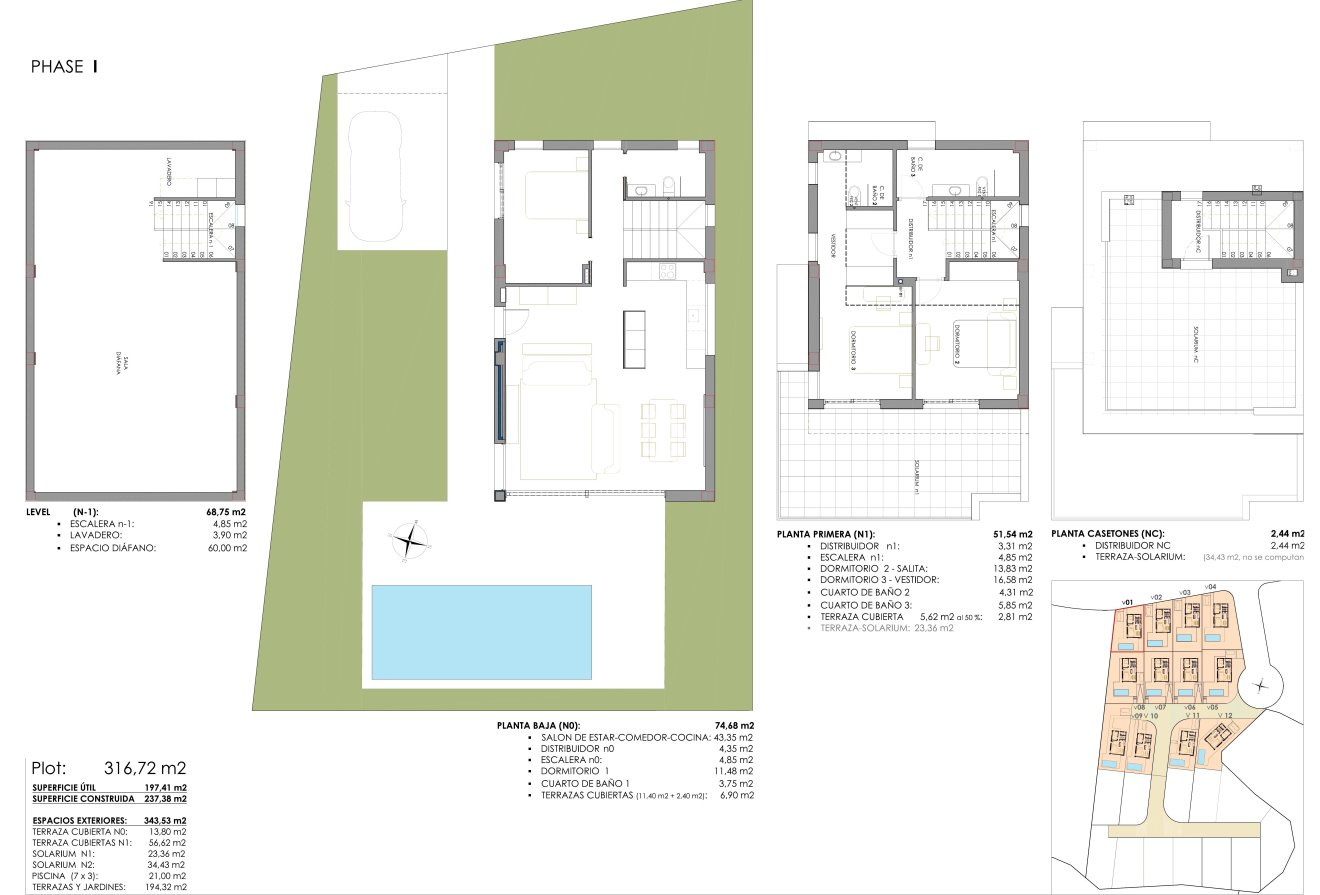 Neue Gebäude - Villas -
San Miguel de Salinas