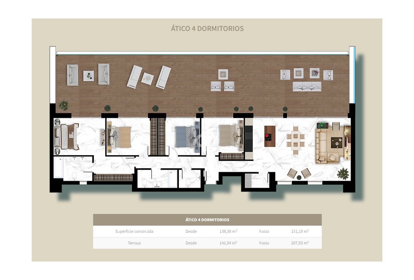 Nybyggnation - Áticos -
Marbella - 29670, Avenida Mar Mediterráneo