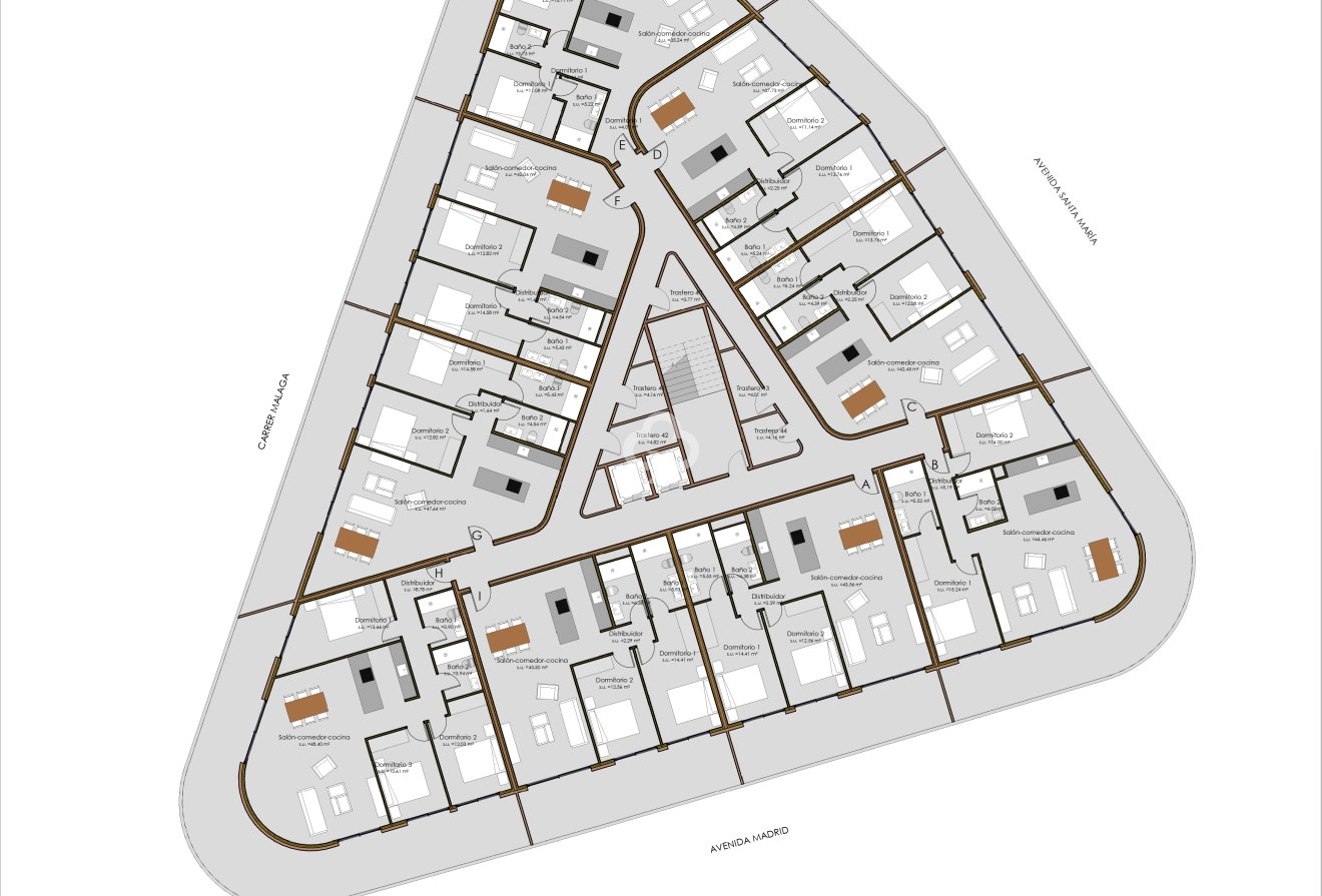 New Build - Áticos -
Calpe - Avenida de Madrid, 1