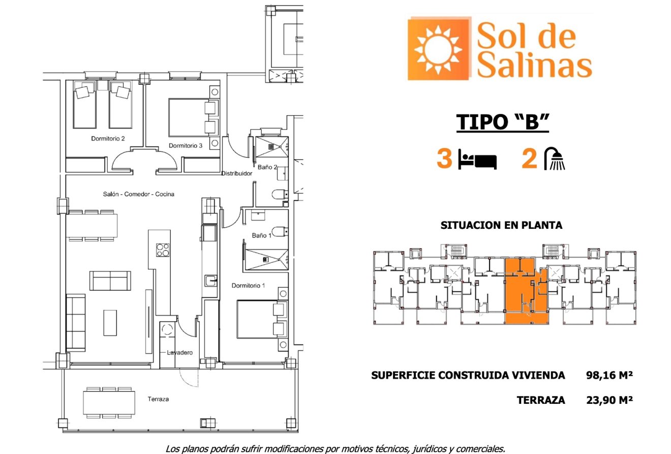 Obra nueva - Apartamento / piso -
San Miguel de Salinas - 03193